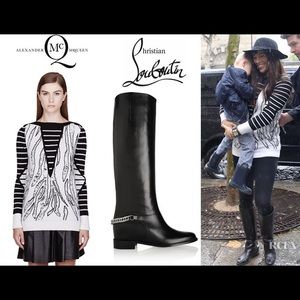 Authentic Christian Louboutin Cate chain boot 38.5